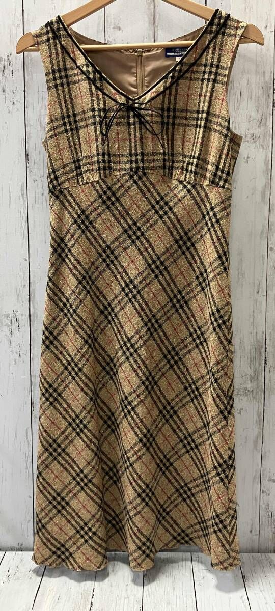 BURBERRY BLUE LABEL ノースリーブワンピース ノバチェック ｻｲｽﾞ:M