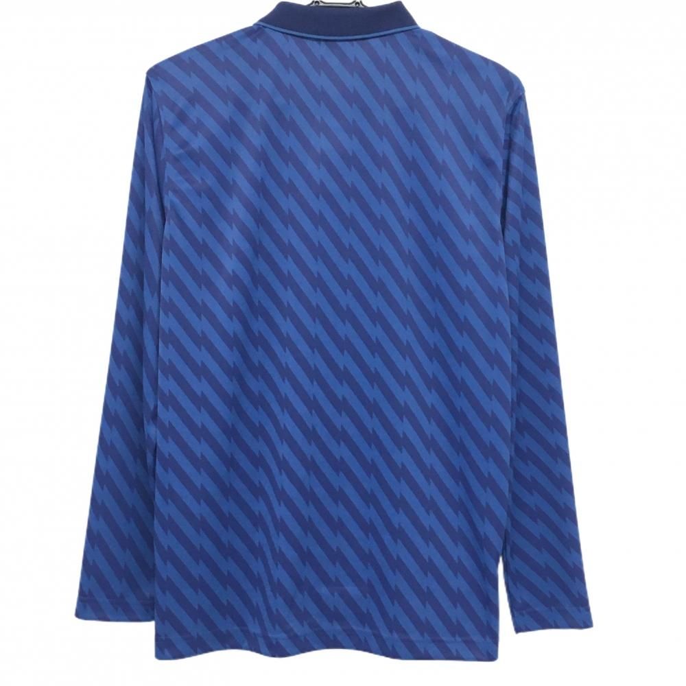 新品タグ付LANVIN SPORT ブルー 長袖ポロシャツ 新品タグ付LANVIN