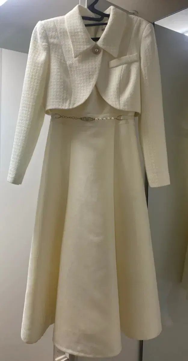 JJ JIGOTT アイボリー ツイード ジャケット ワンピース セット - メルカリ