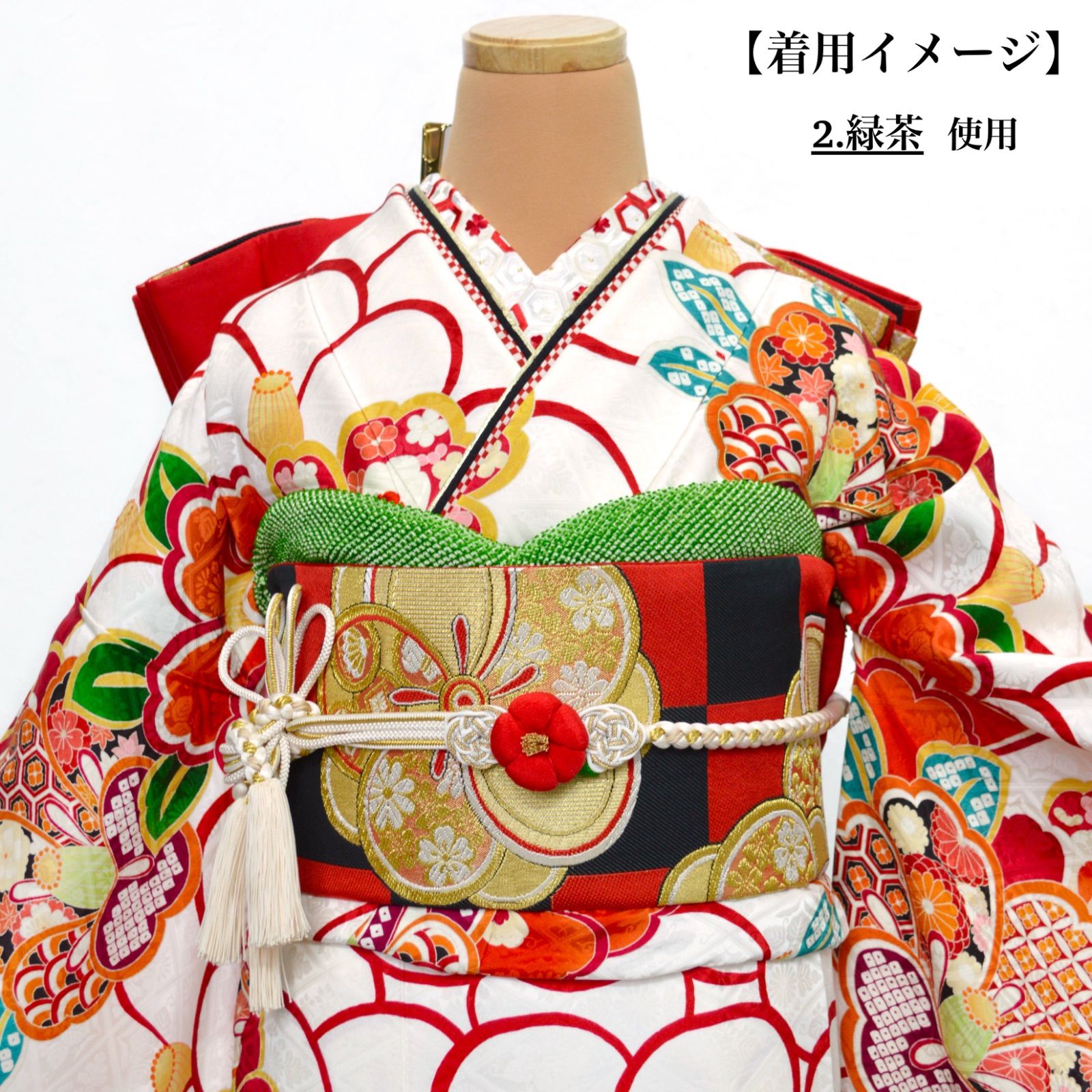 総絞り帯揚げ ※未使用品 成人式 振袖 帯揚げ 振袖 成人式 絞り帯揚げ