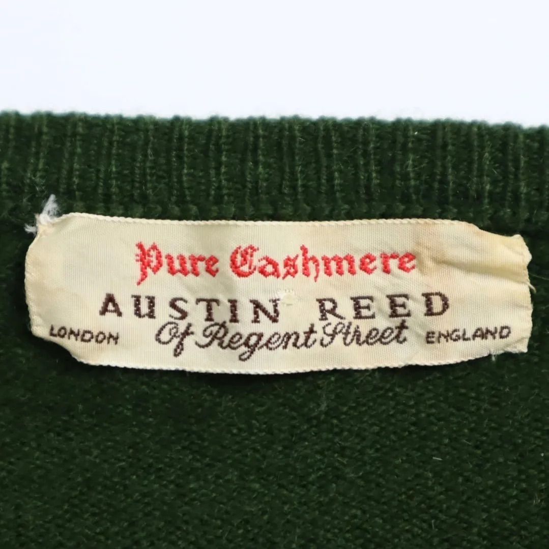 60s 〜 70s Vintage AUSTIN REED Made in Scotland pure cashmere knit