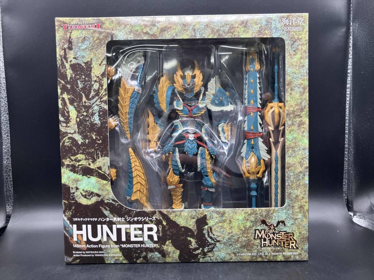 海洋堂 リボルテックヤマグチ モンスタｰハンタｰ ハンタｰ男剣士