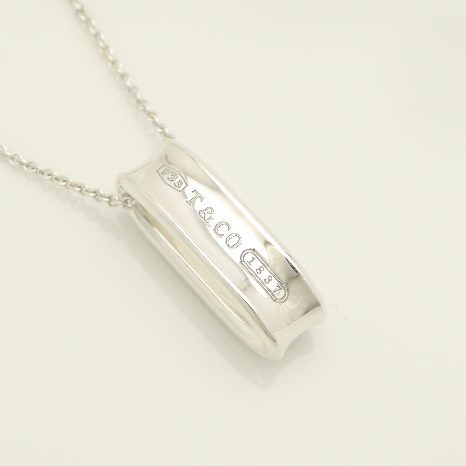 美品】ティファニー TIFFANY&Co. 1837 オーバル ループ ネックレス