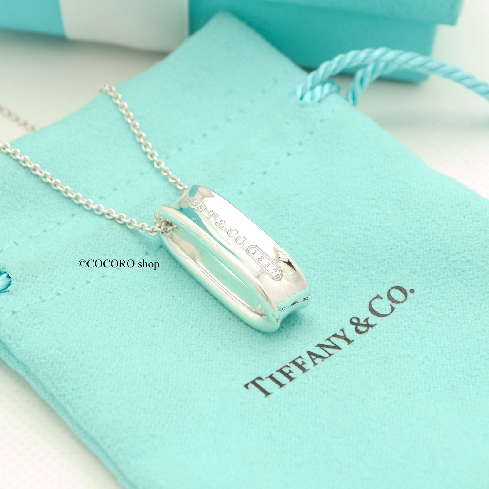 美品】ティファニー TIFFANY&Co. 1837 オーバル ループ ネックレス