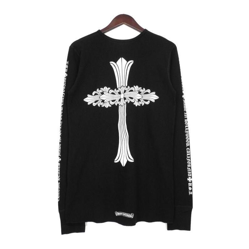 クロムハーツ CHROME HEARTS 【 FLRL CRS L/S TEE 】 バーティカルロゴ