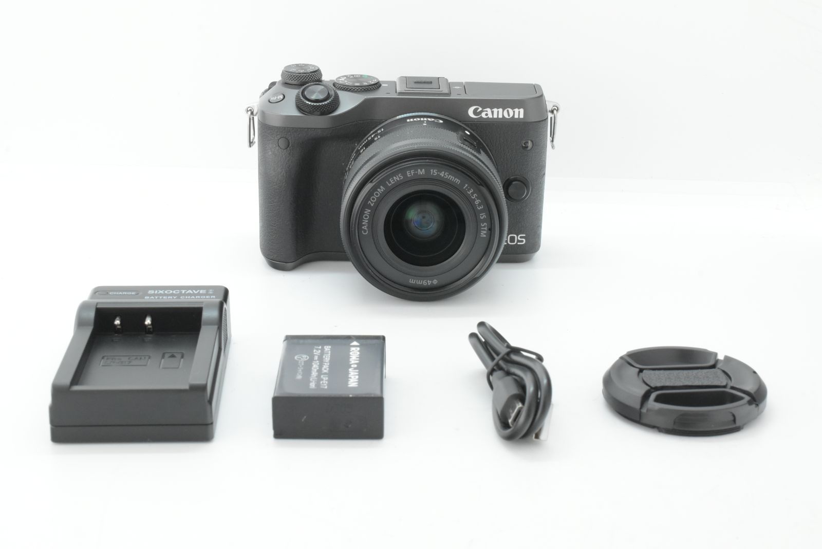 Canon EOS M6 ミラーレスカメラ 15-45レンズセット 超美品 美品】Canon EOS M6 Mirrorless Camera w/EF-M 15-45mm Lens キヤノン