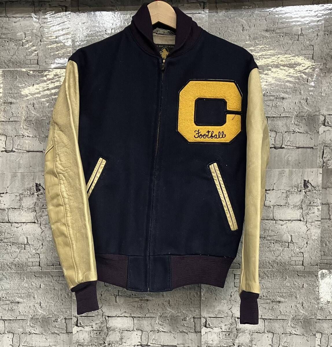 Golden Bear スタジャン 美品 60年代・黒タグ 60s GOLDEN BEAR ゴールデンベアー スタジャン 黒タグ ウール サイズXS