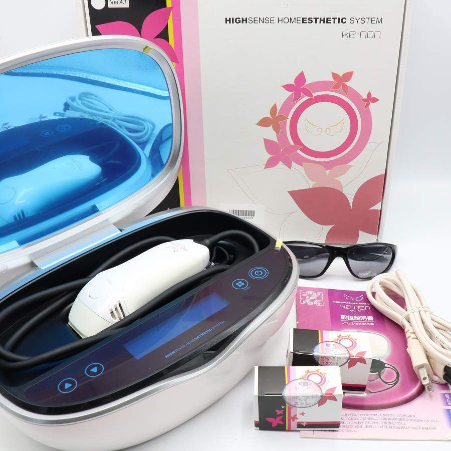 美品】ケノン Ver.4.1 眉脱毛あり カートリッジ3点 ラージ+エクストラ+