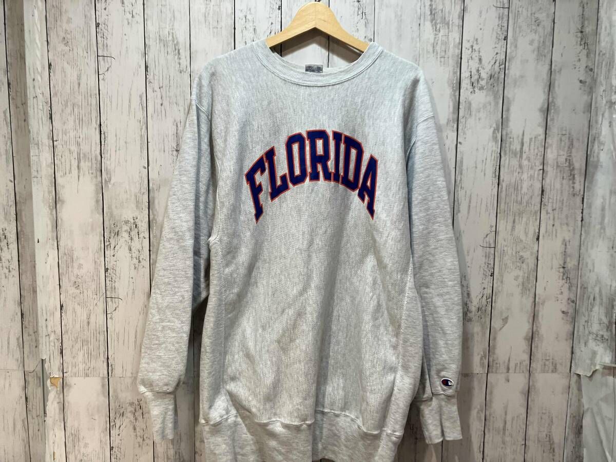 90s Champion REVERSE WEAVE 刺繍タグ USA製 FLORIDA フロリダ