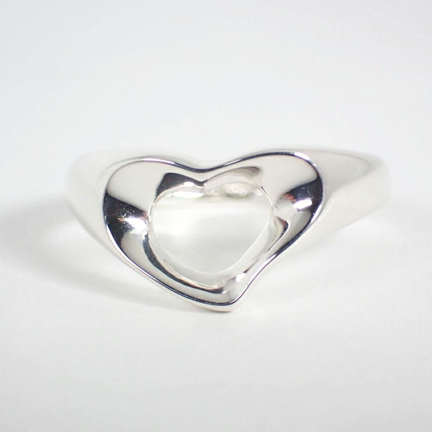 新品仕上げ ティファニー オープンハート リング 12号 シルバー925 ティファニー 925 オープンハートリング/12号/j131-2 - メルカリ