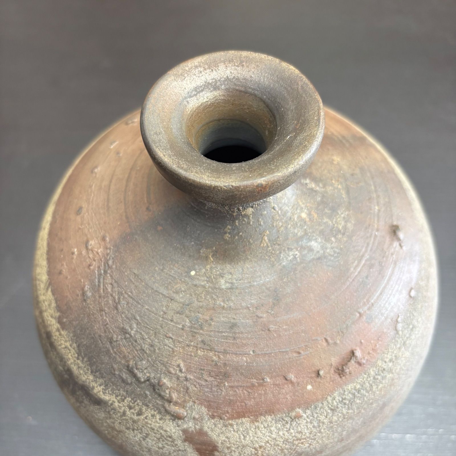 古備前 小壺 花入｜室町時代頃（箱書）｜焼締 壺 共箱付｜古陶磁