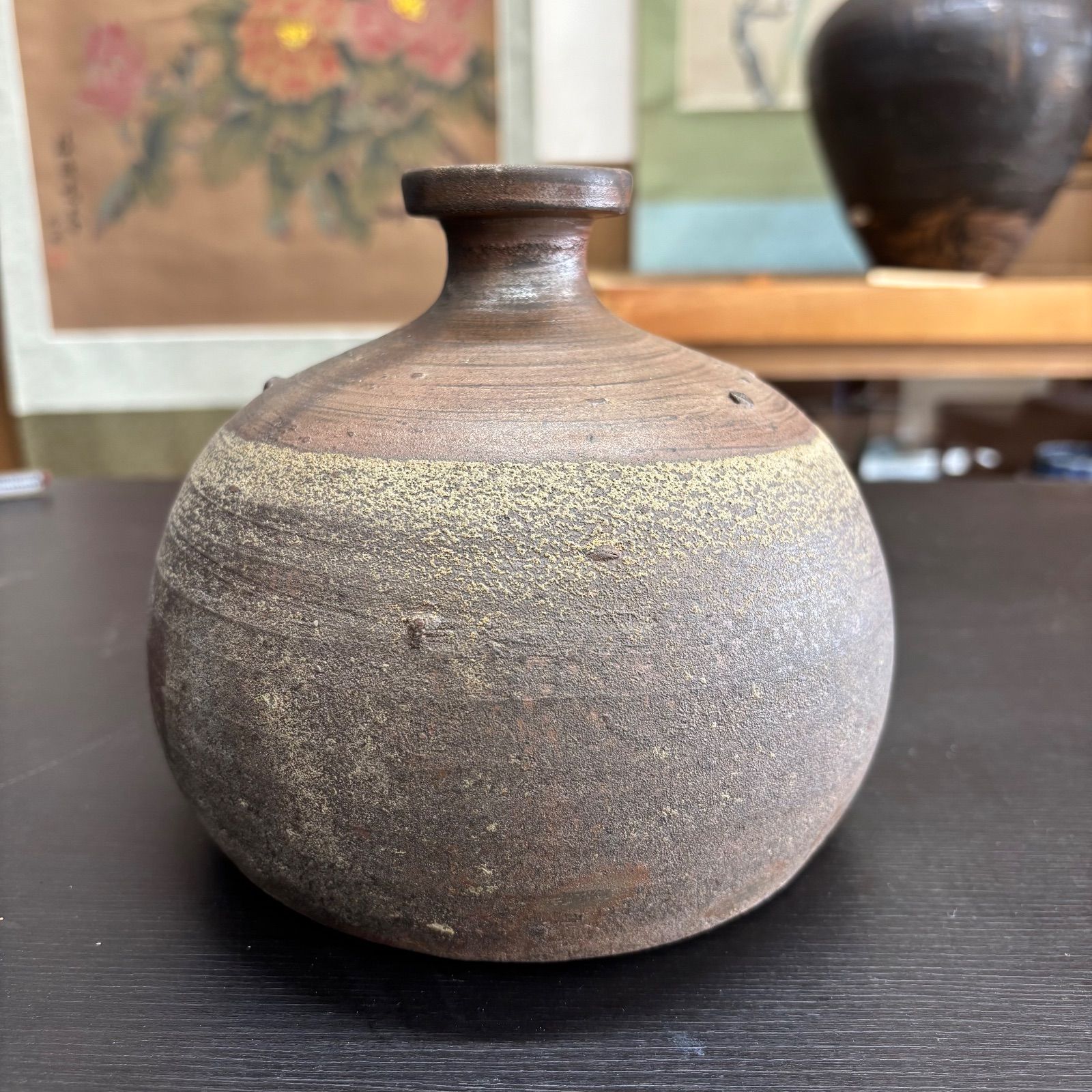 小壺　花器　5　備前焼 古備前 小壺 花入｜室町時代頃（箱書）｜焼締 壺 共箱付｜古陶磁