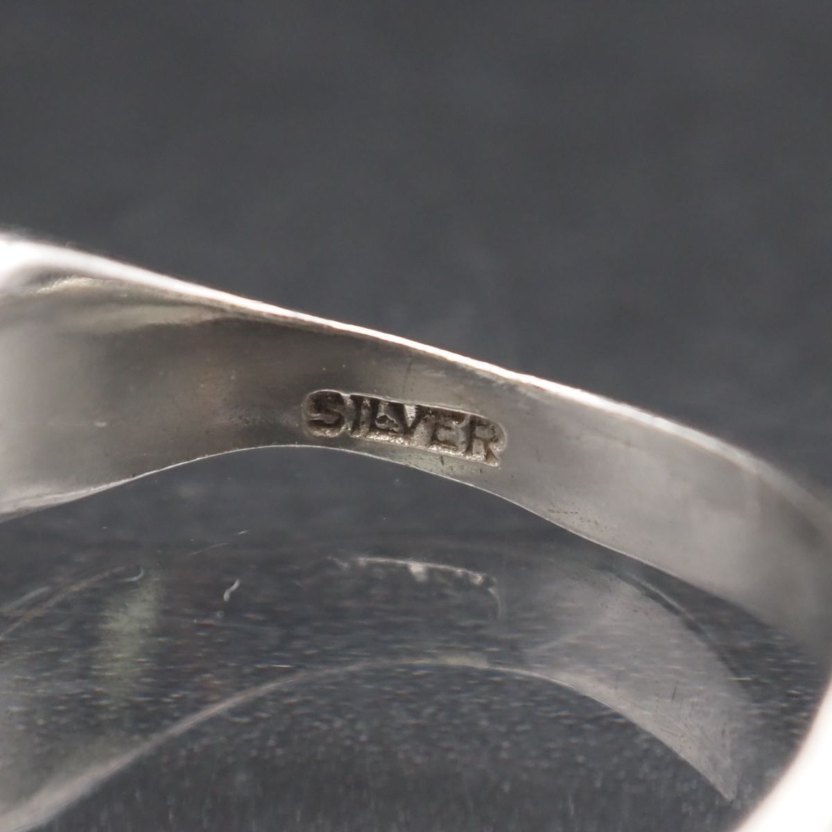 M222 ヴィンテージ SILVER刻印 リング デザイン シルバー 指輪 9号
