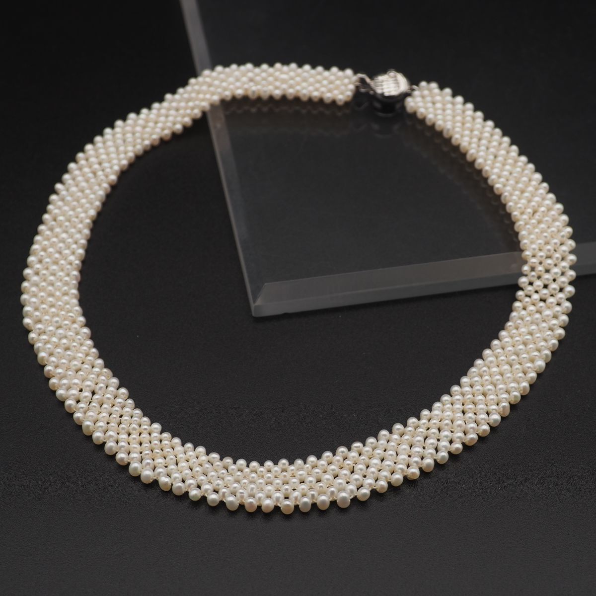 M140 淡水真珠 パール SILVER刻印 ネックレス シルバー デザイン 6月