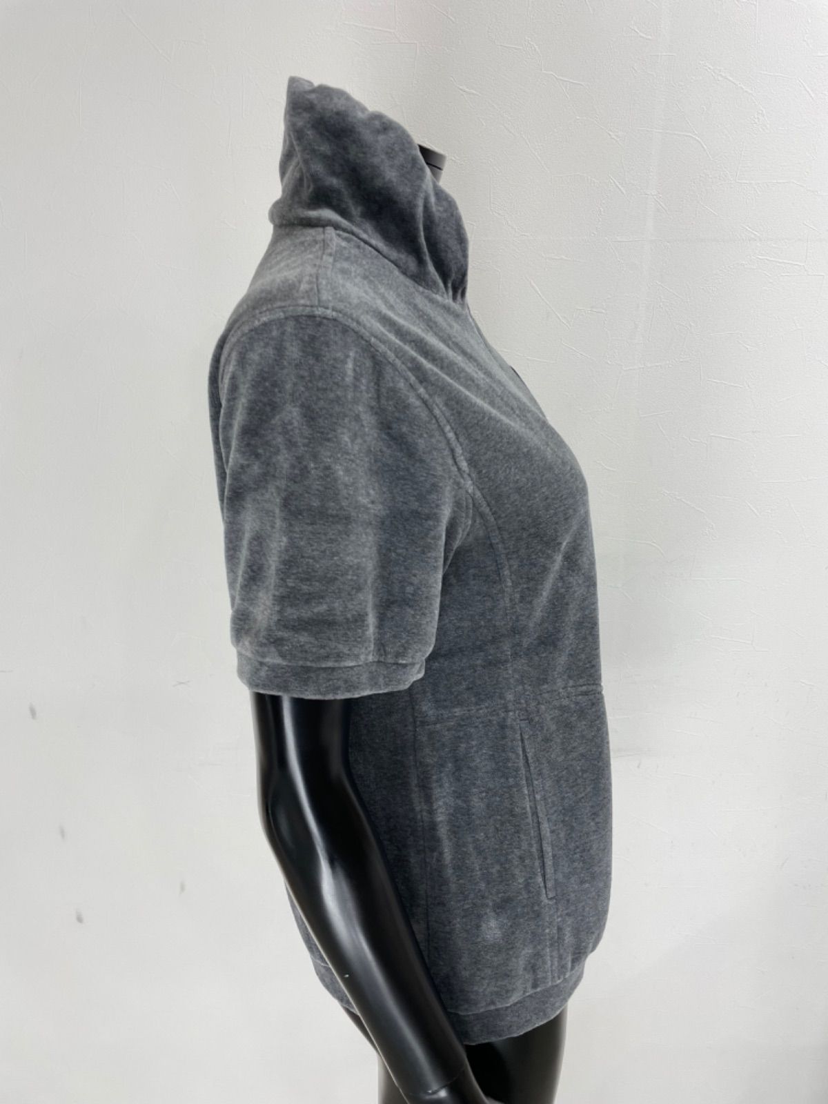 USED】adabat アダバット 綿 ダブルジップ 半袖 ジャケット ワッペン