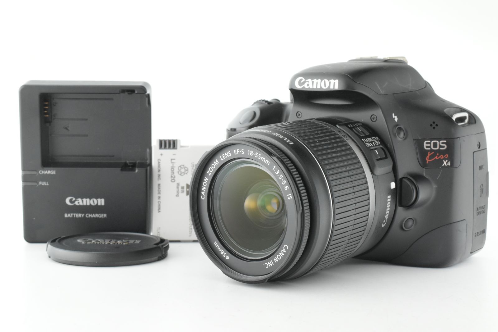 Canon デジタル一眼レフカメラ EF-S 18-55mm シャッターカウント 51666回 Canon EOS Kiss X4 EF-S 18-55mm IS Lens