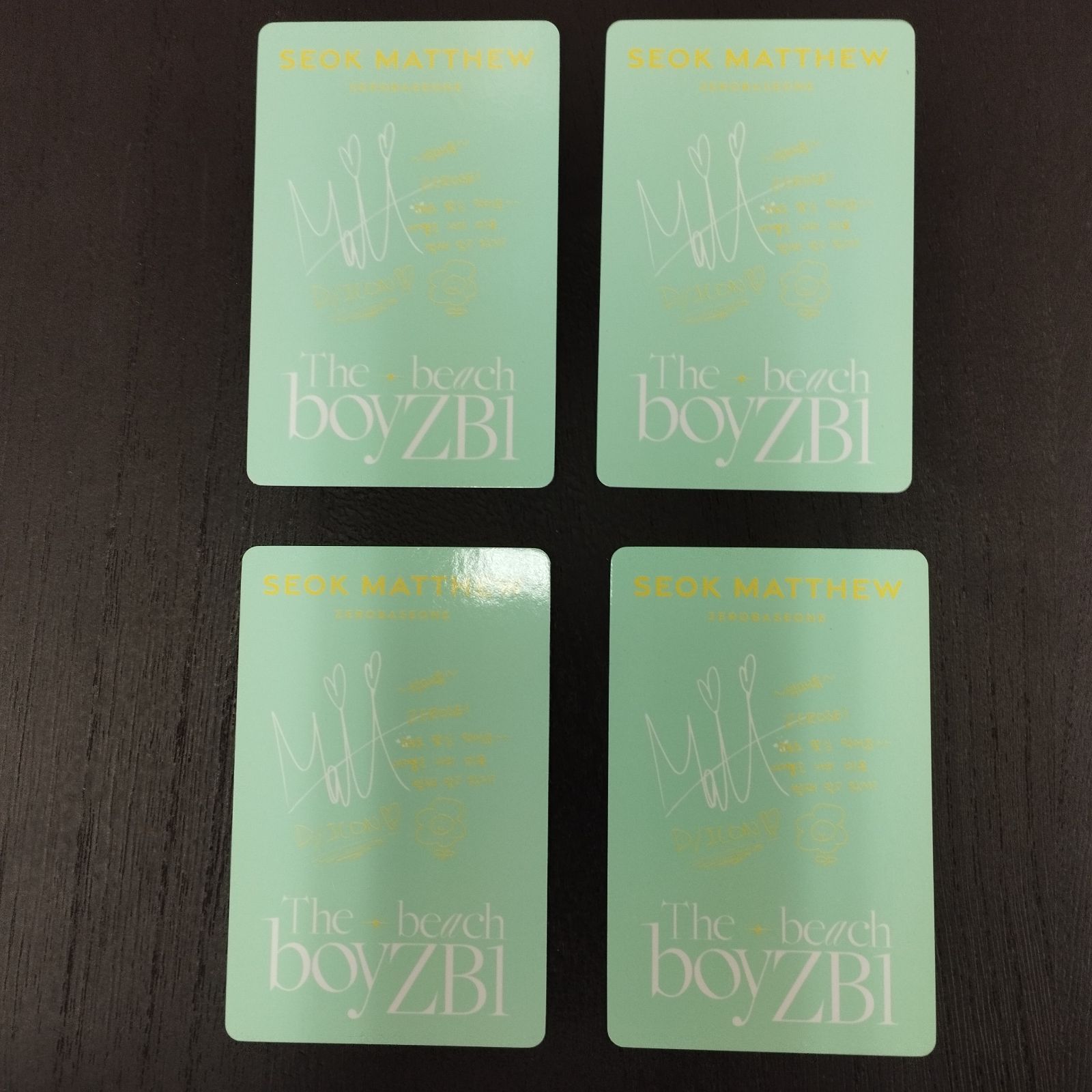 D9713】ZEROBASEONE ゼベワン ZB1 dicon マシュー メテュ トレカ 