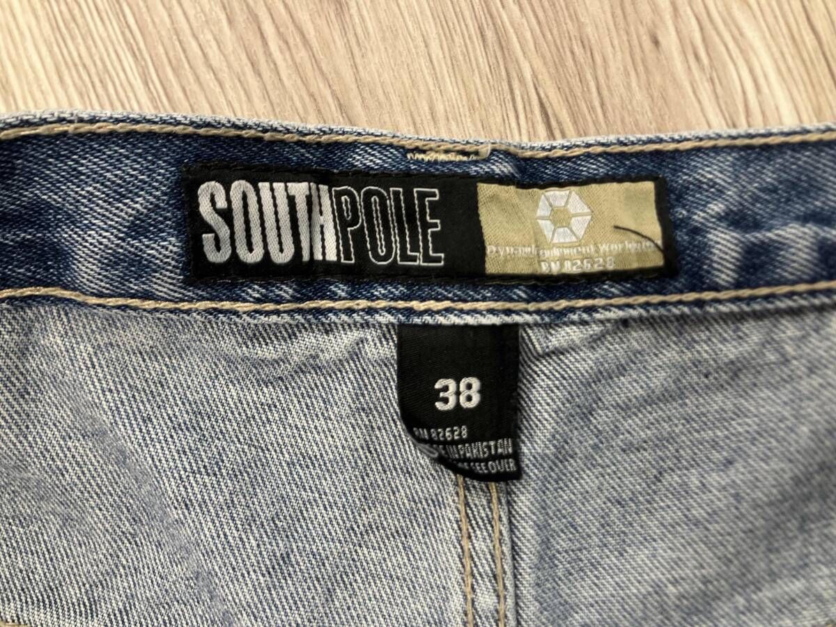 SOUTH POLE デニムペインターパンツ サウスポール W38 インディゴ 