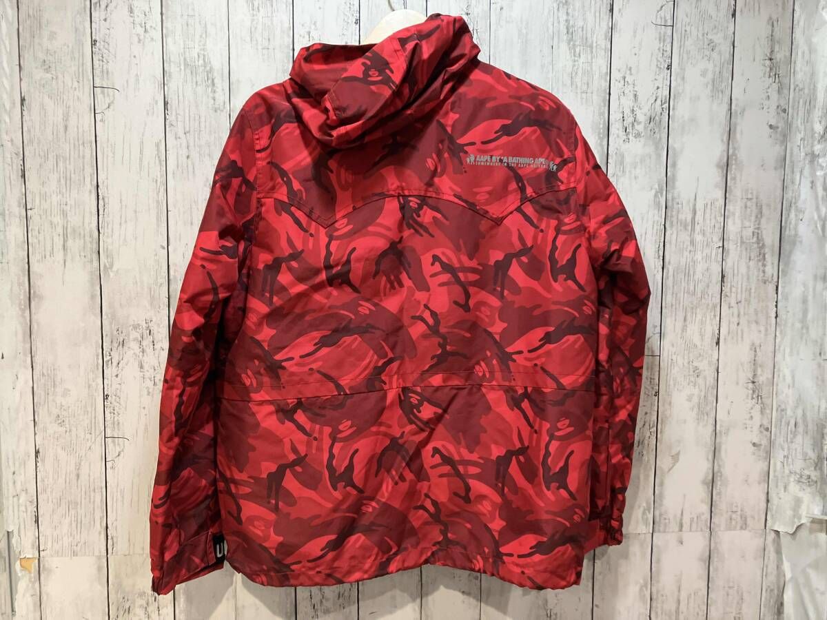 A BATHING APE カモフラ ジャケット レッド アベイシングエイプ M