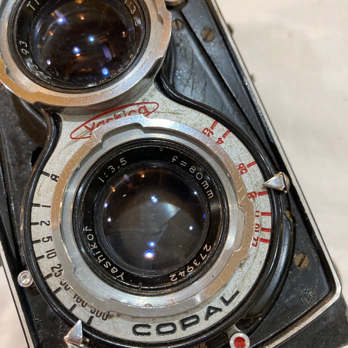 ジャンク○ヤシカ/yashicaflex○二眼レフ フィルムカメラ F3.5 80mm A