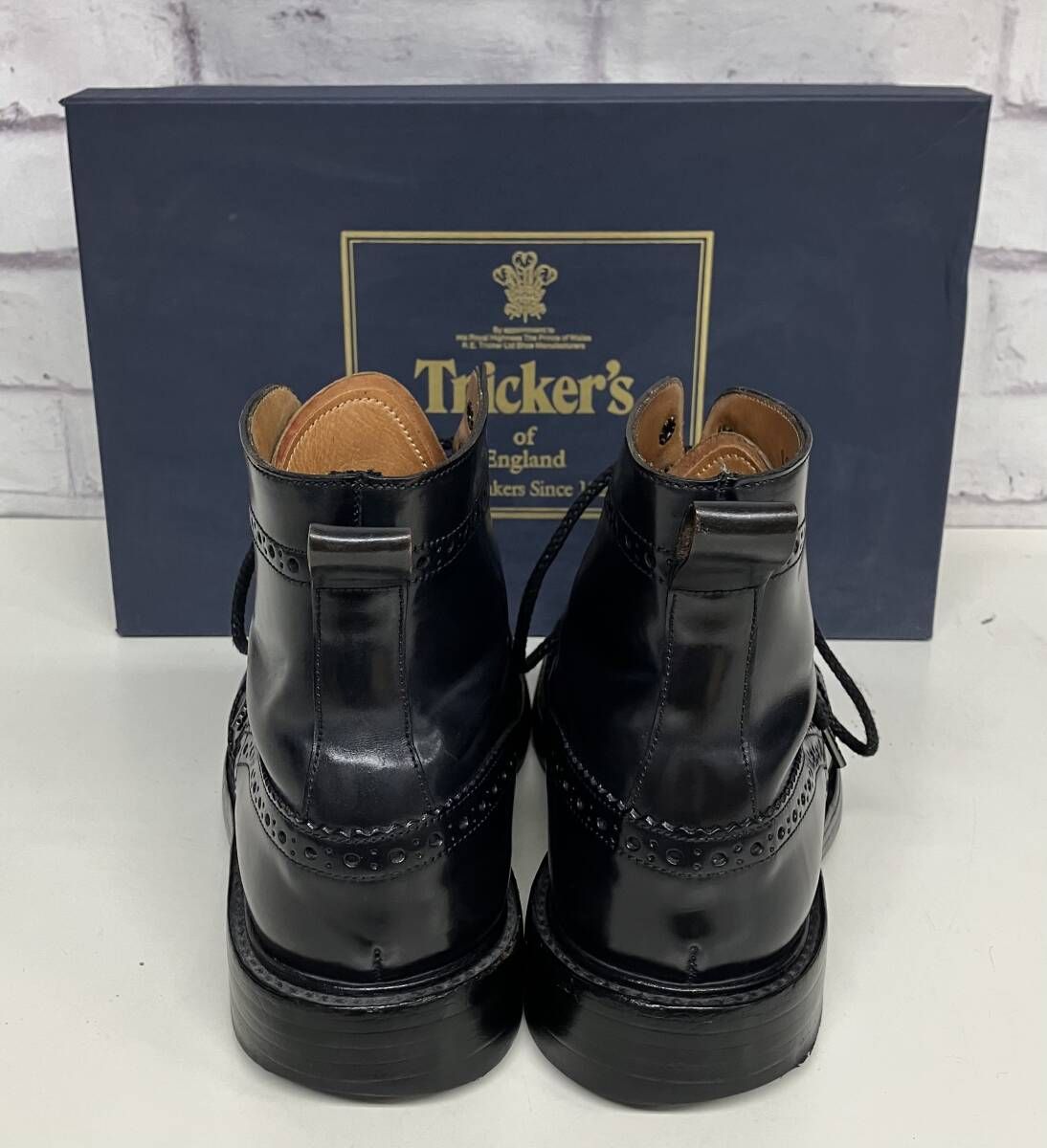箱あり】Tricker's トリッカーズ カントリーブーツ ウィングチップ