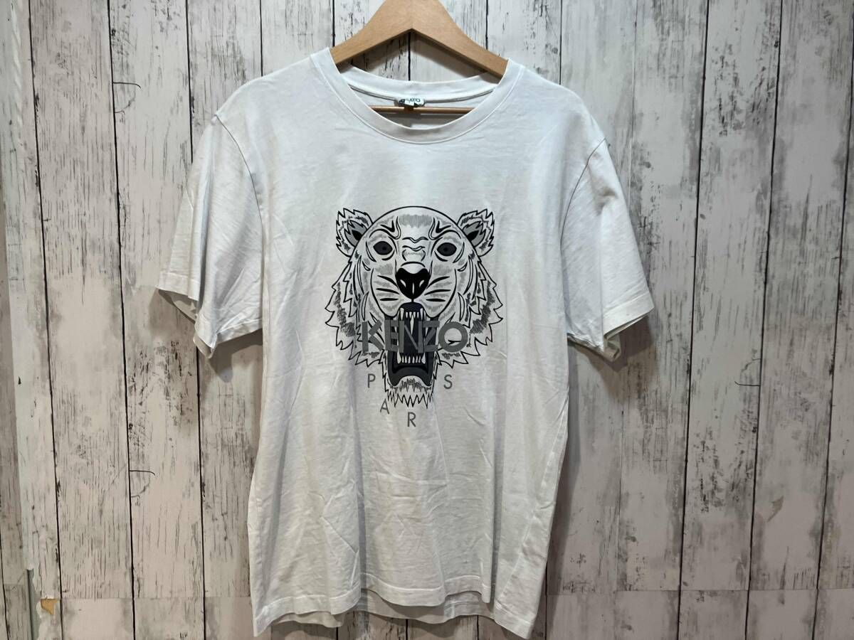 KENZO タイガープリントTシャツ ホワイト ケンゾー Tシャツ KENZO