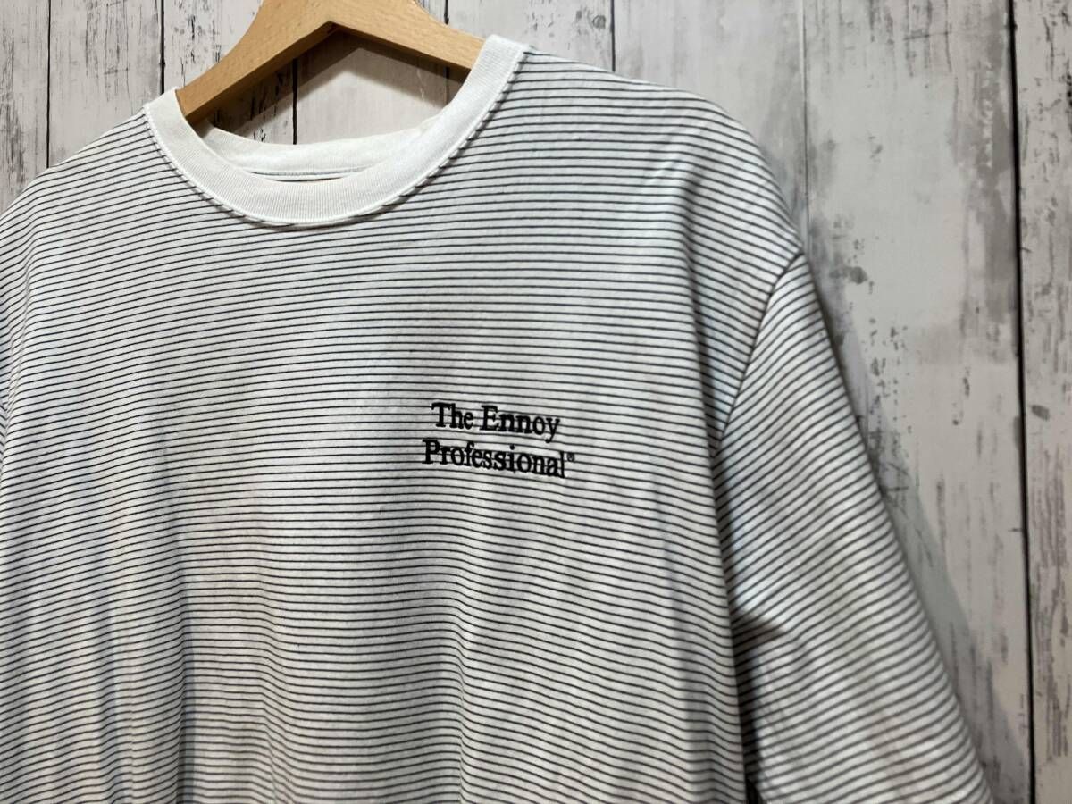 ENNOY 22SS S/S Border Tee SS22BRENCT05AM エンノイ ホワイト