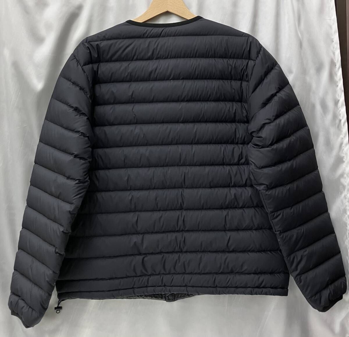 DANTON ダントン ダウンジャケット ノーカラー サイズ XL 黒 ブラック