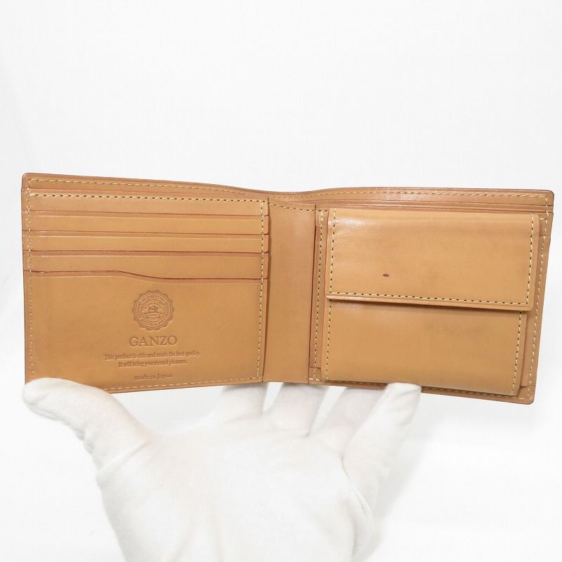 瀬戸大橋店】 中古 GANZO | ガンゾ 二つ折り財布 ｺｰﾄﾞﾊﾞﾝ ブラック