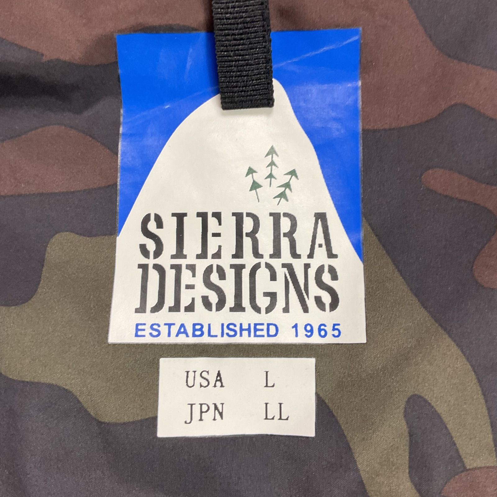 SIERRA DESIGNS シエラデザイン 迷彩 カモフラージュ ナイロン シェル 