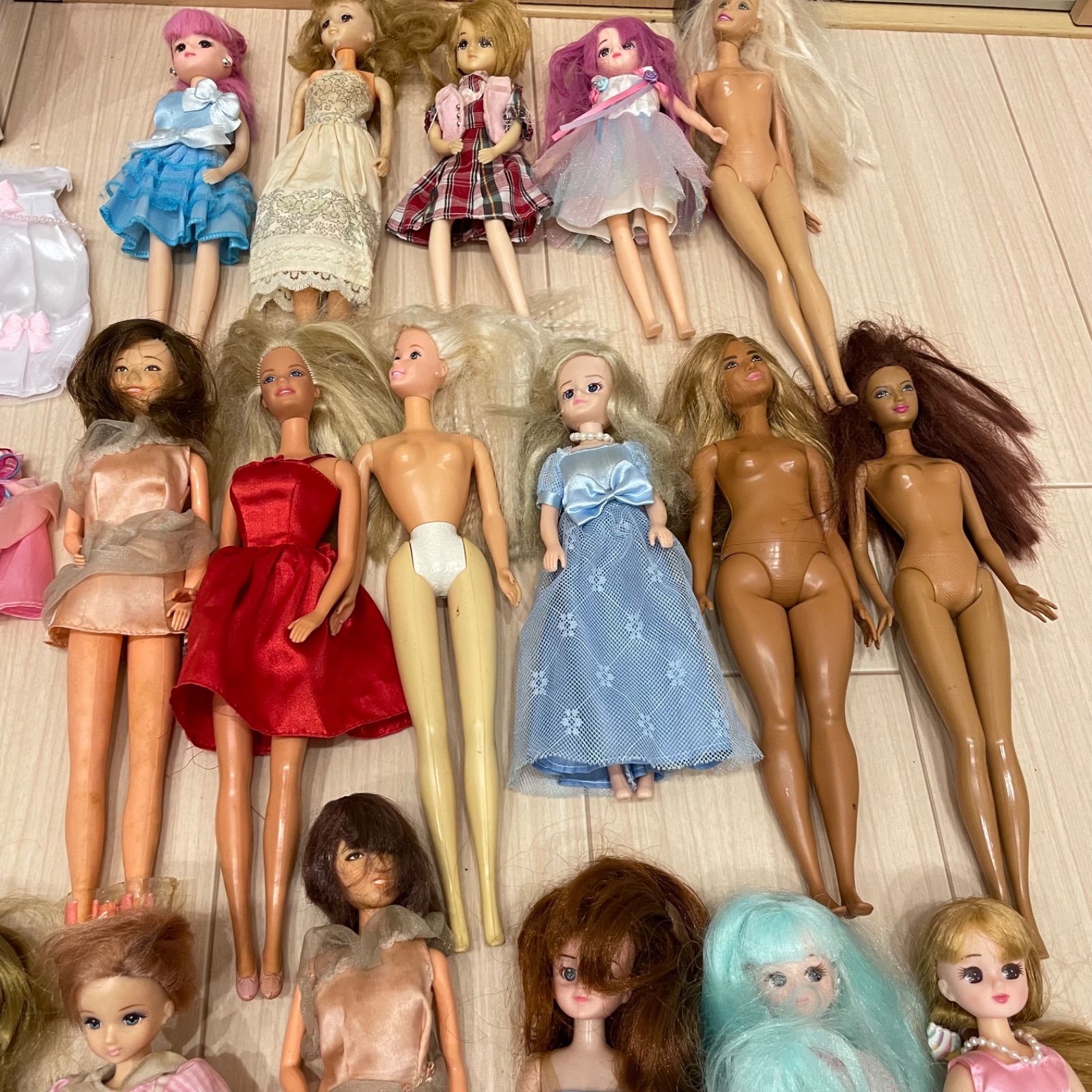 リカちゃん バービー 着せ替え人形 人形 当時物 レトロ まとめ売り