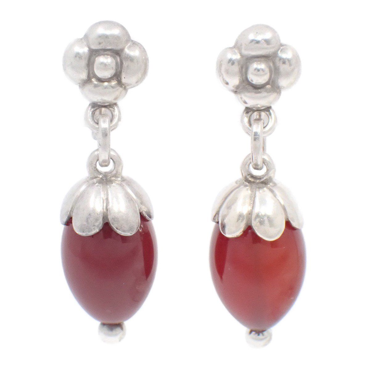 GEORG JENSEN ジョージジェンセン 4 どんぐりモチーフ イヤリング 