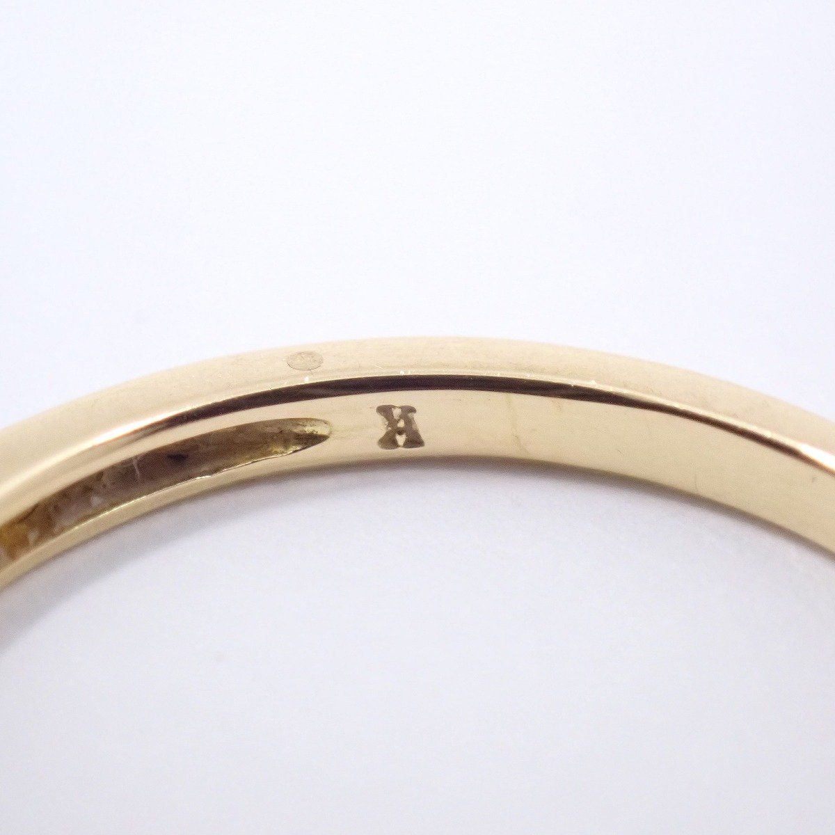 VENDOME AOYAMA ヴァンドーム青山 ハーフエタニティ リング 指輪 K18YG