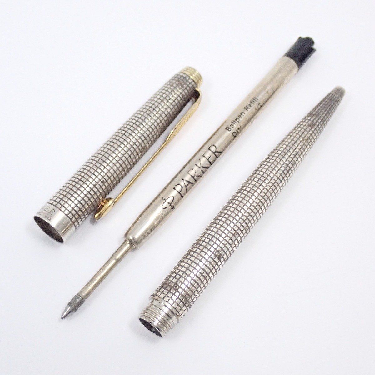 PARKER パーカー 75 ボールペン スターリングシルバー シズレ インク
