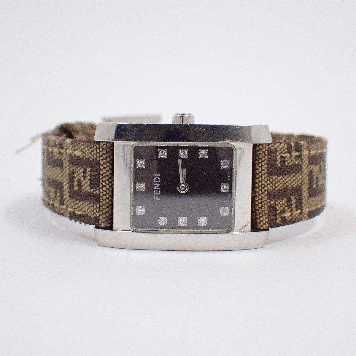 フェンディ 7000L クラシコ クォーツ レディース 腕時計 12Pダイヤ入り