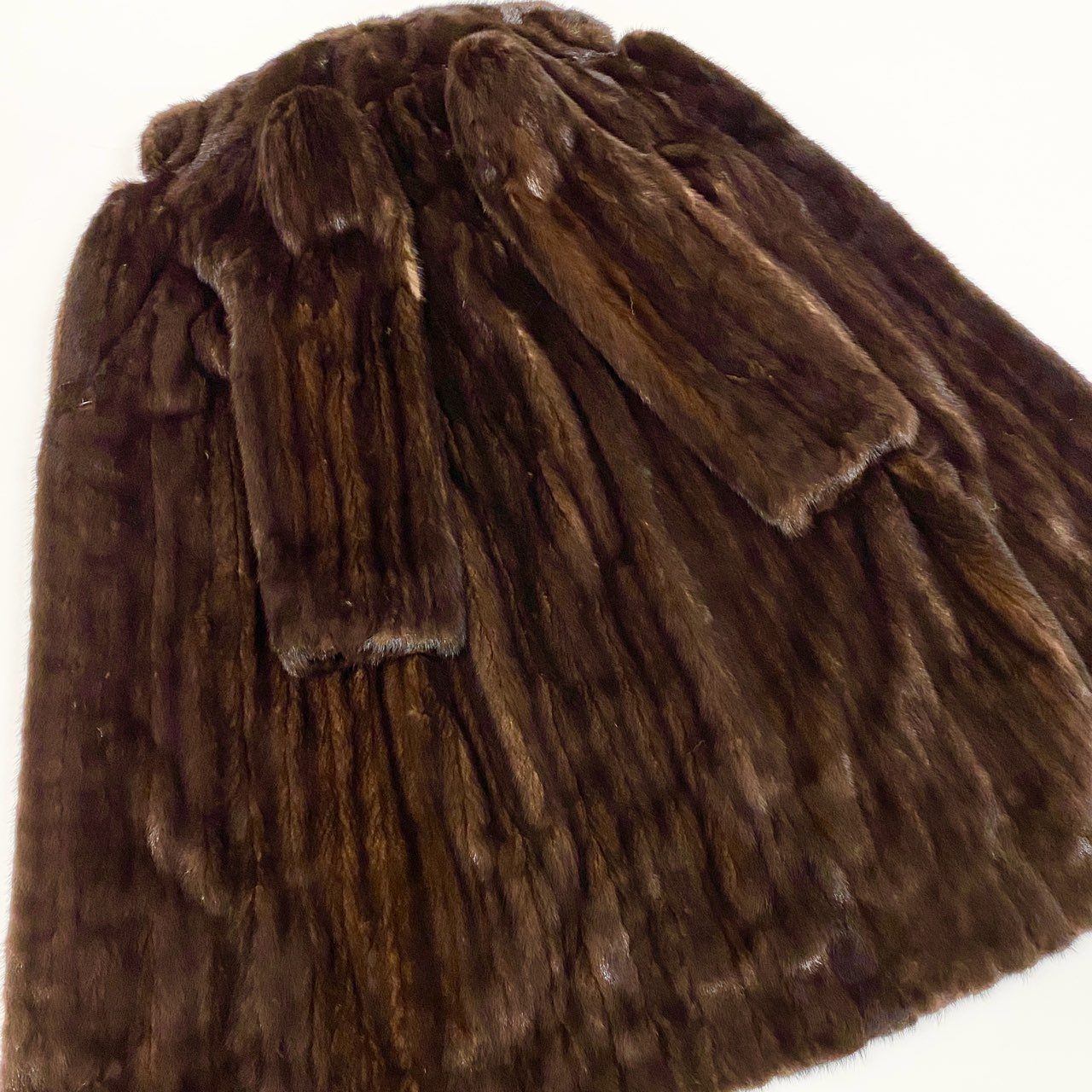 18a16 デミバフミンク ミンクコート 超ロングコート 着丈112cm 毛皮