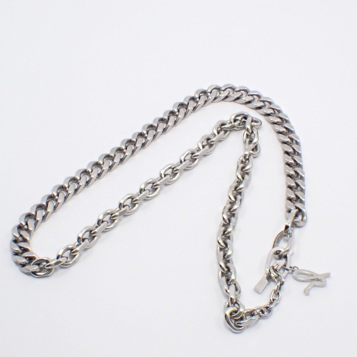 agnes b. アニエスベー チェーン ネックレス シルバー色金具【い agnes b. アニエスベー チェーン ネックレス シルバー色金具【い