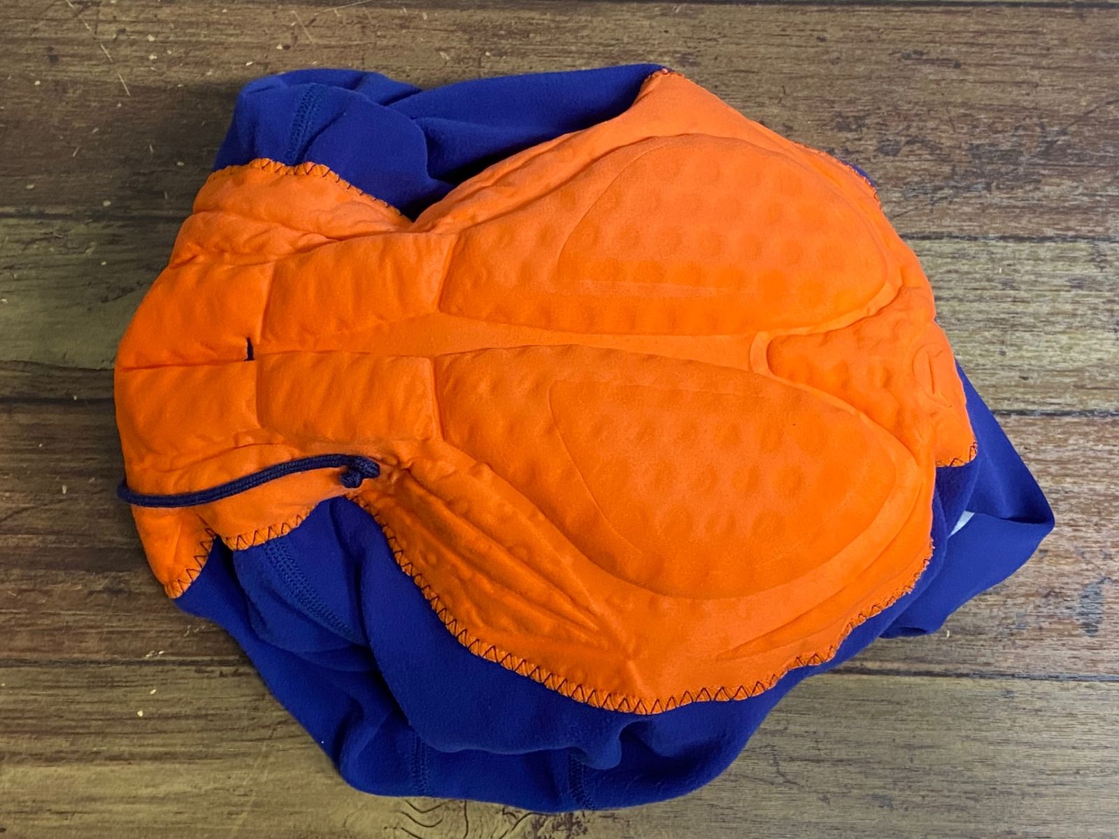 JT584 ルコックスポルティフ le coq sportif レーサータイツ 青 S 裏