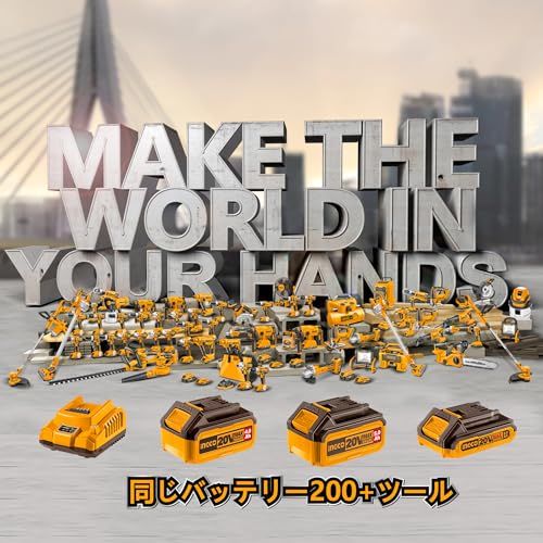  迅速に発送 INGCO 20 V コードレスラチェットレンチ 本体のみ a 9213093 その他 キッチン 食器