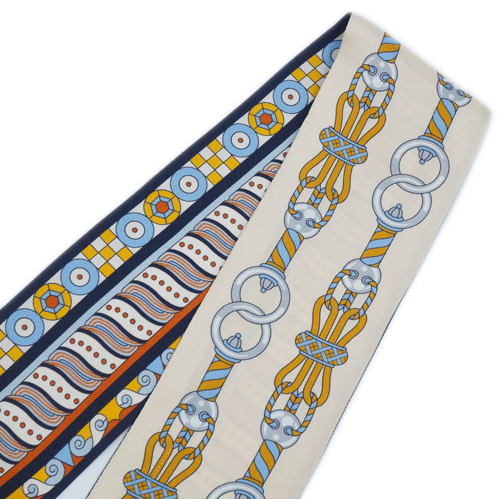 栄】エルメス ツイリー Harnais en Rosace ハーネスの薔薇窓 スカーフ