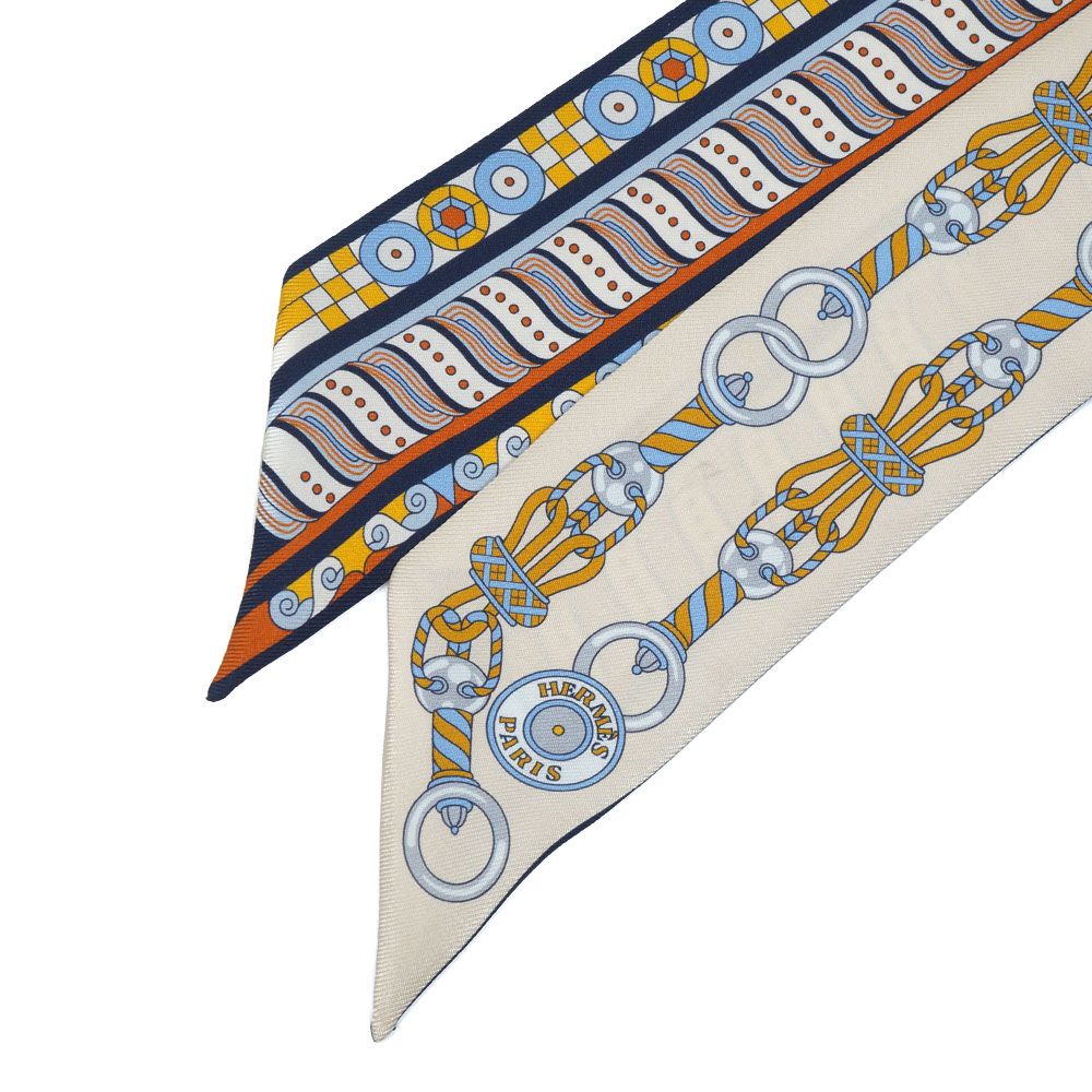 栄】エルメス ツイリー Harnais en Rosace ハーネスの薔薇窓 スカーフ