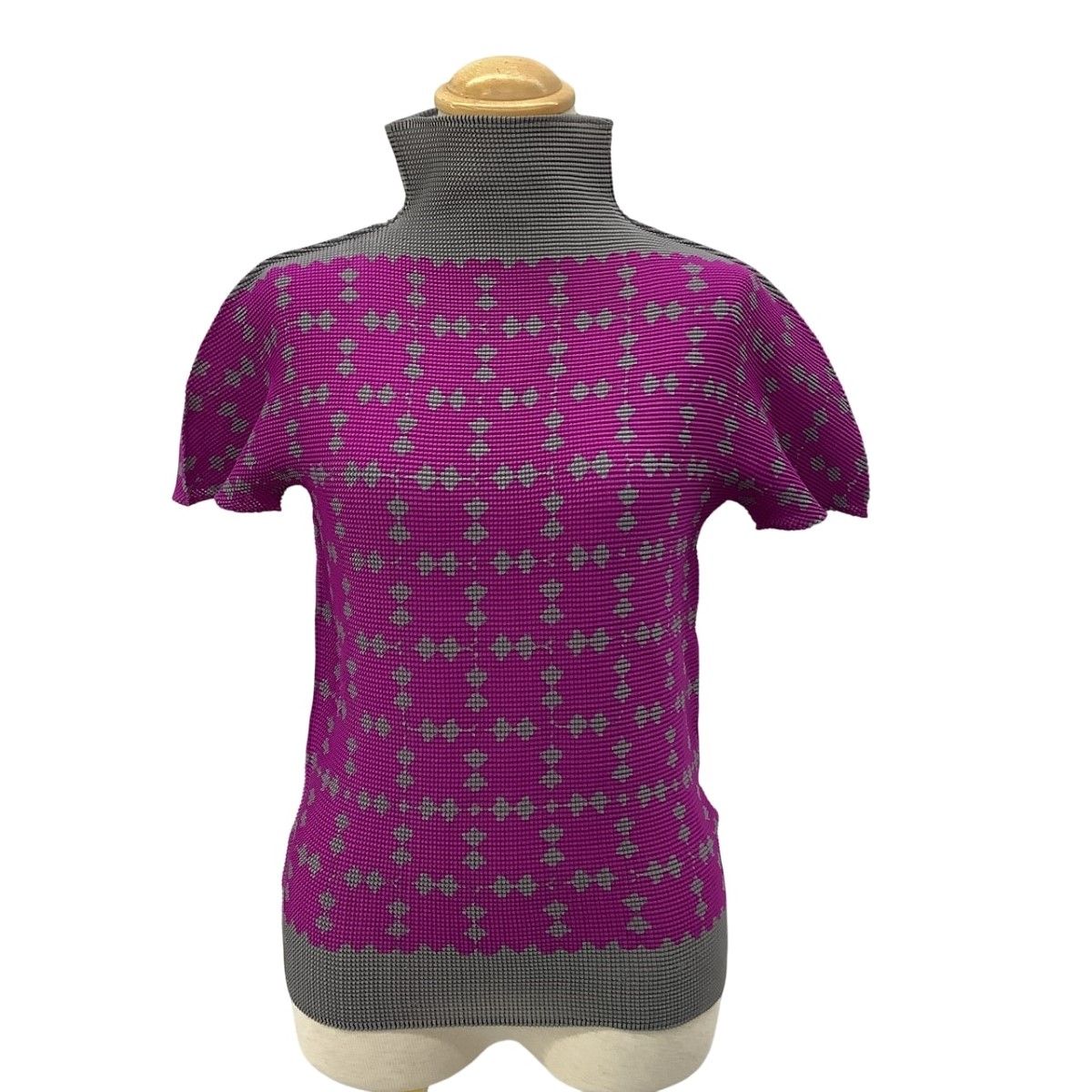 ISSEY MIYAKE イッセイミヤケ Me ミー ワッフル プリーツ カットソー