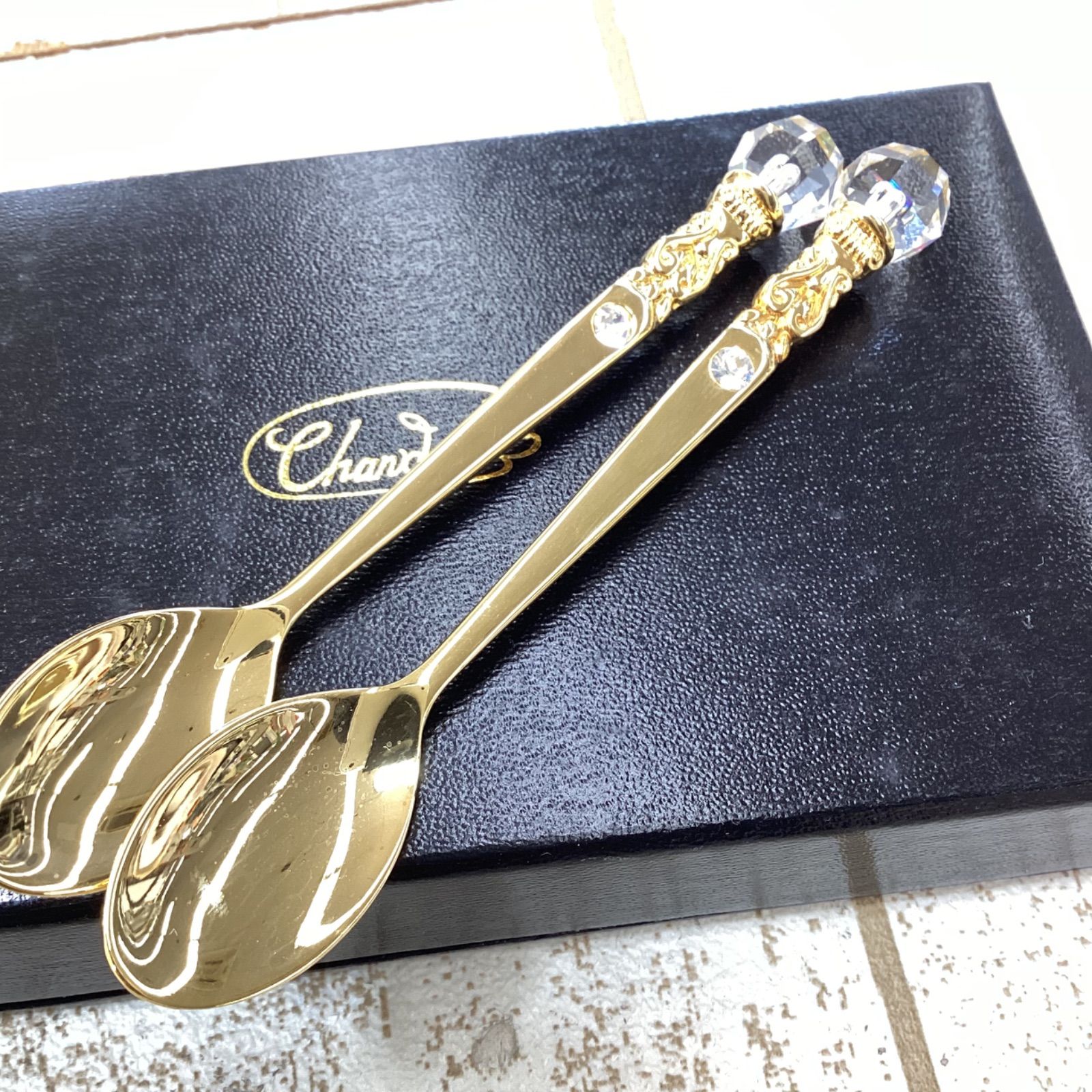 新品未使用】シャンディール KPゴールドコレクション 24金加工スプーン