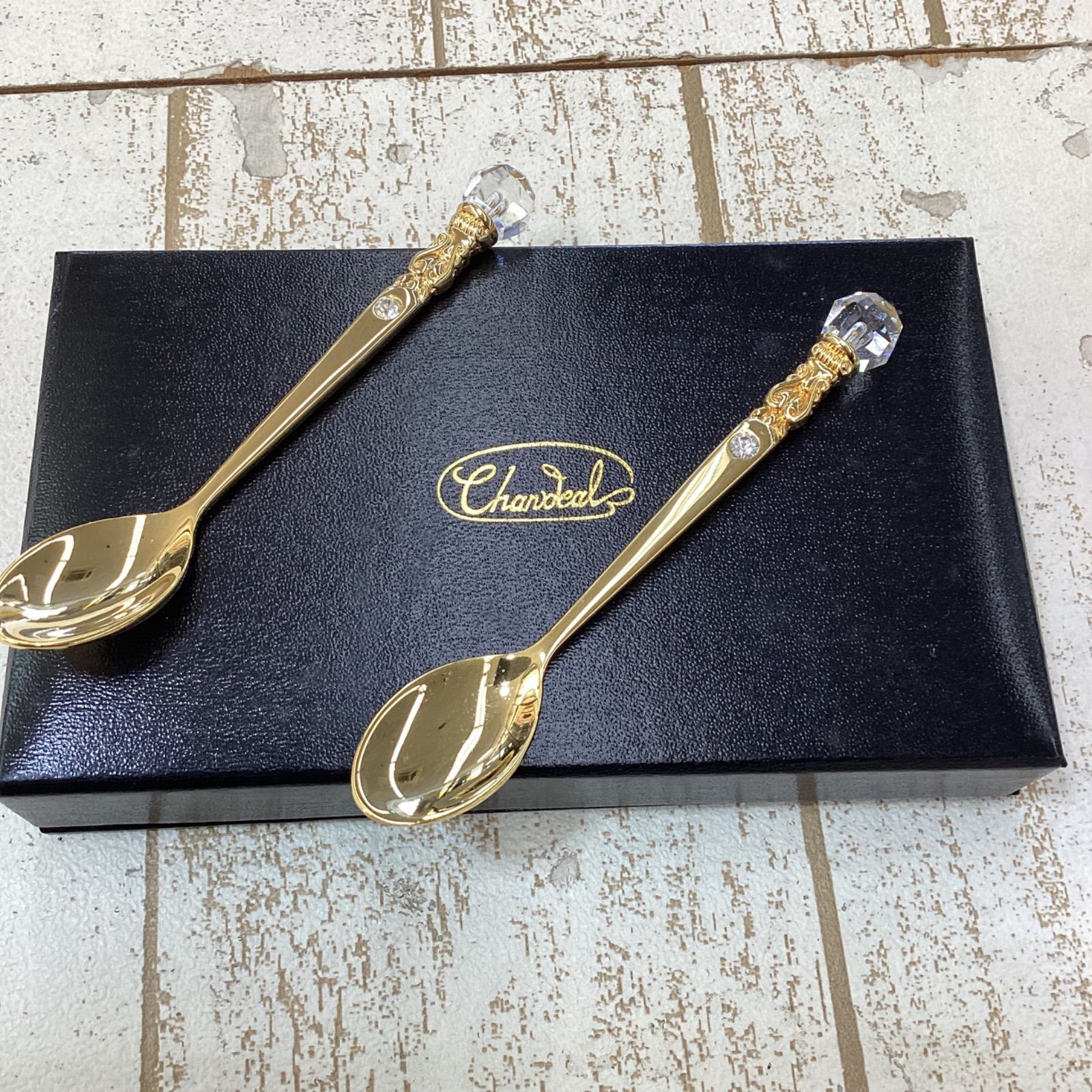 新品未使用】シャンディール KPゴールドコレクション 24金加工スプーン