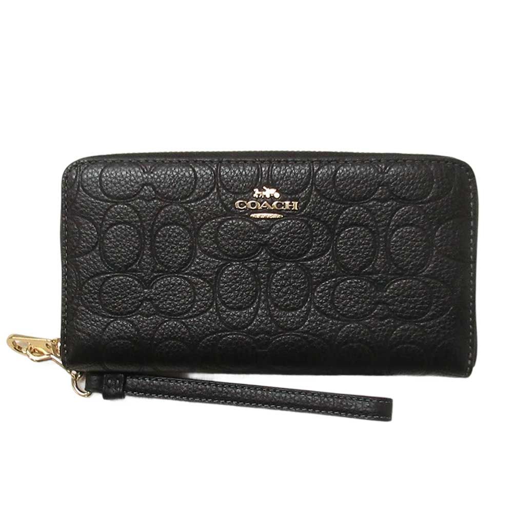 新品 未使用】コーチ レザー財布 COACH アウトレット ロング ジップ 