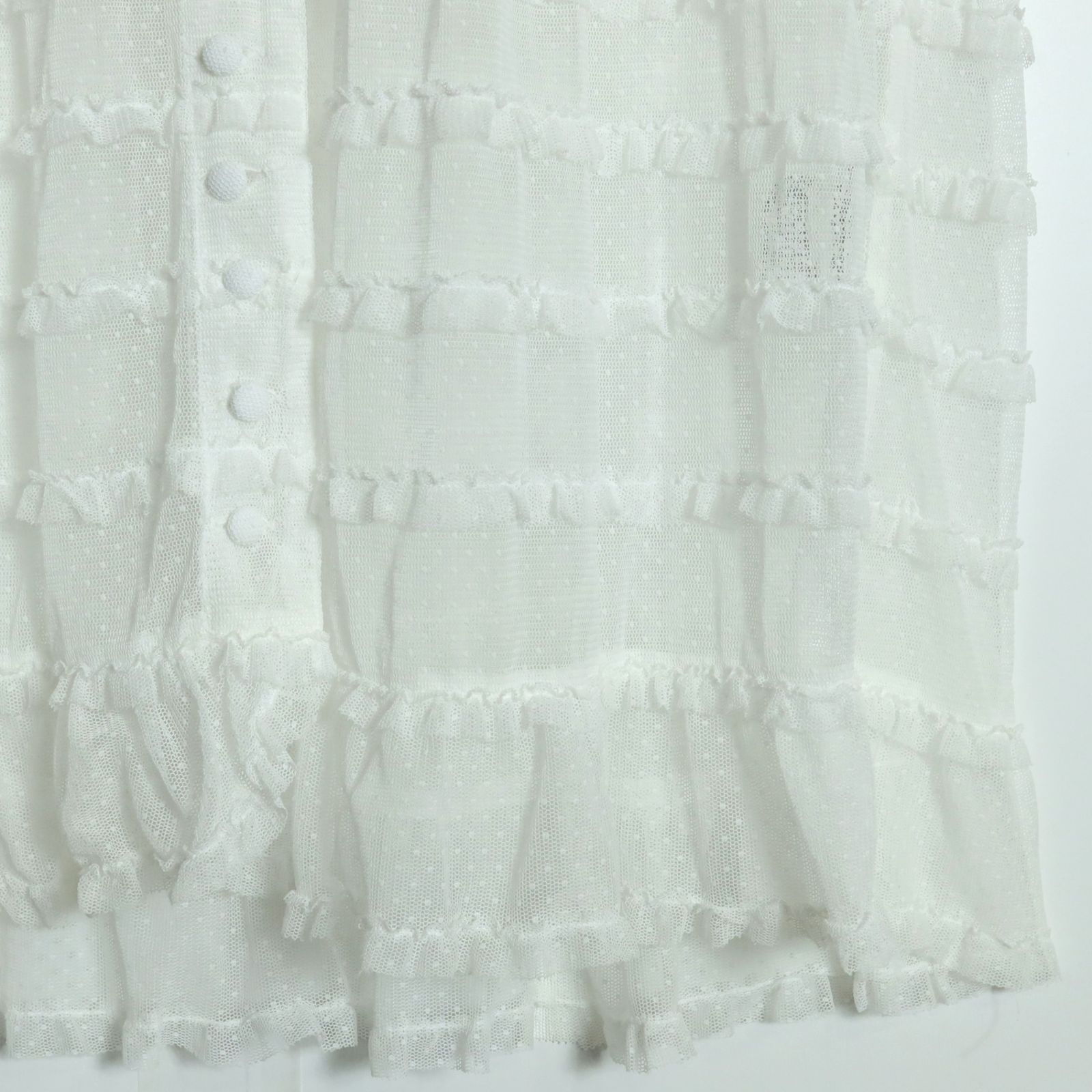 【美品】ピンクハウス　ドットチュールレースブラウス　インナー付き PINK HOUSE（ピンクハウス） ブラウス シャツ ドットチュールレース