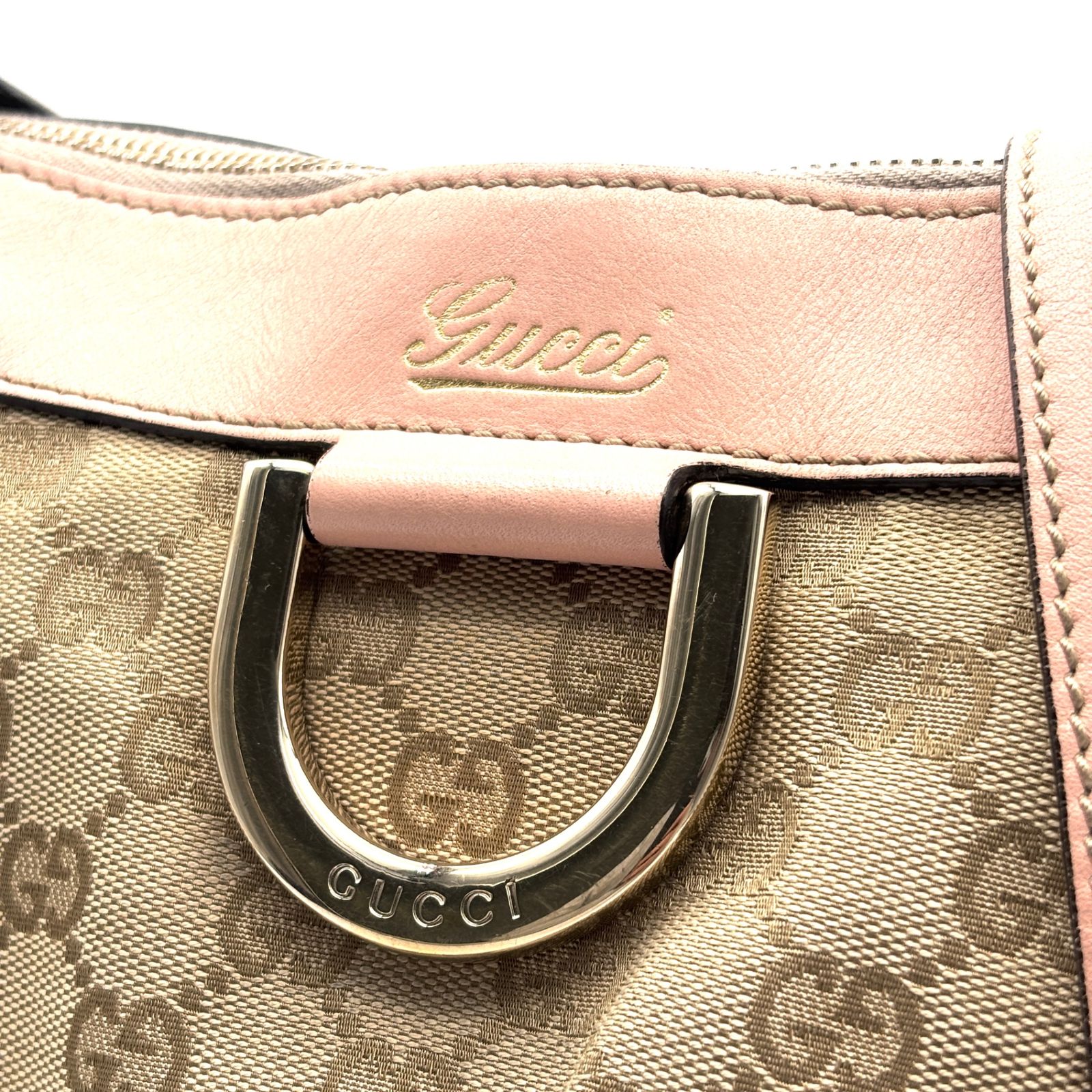 美品・希少色 GUCCI グッチ アビー ショルダーバッグ GGキャンバス