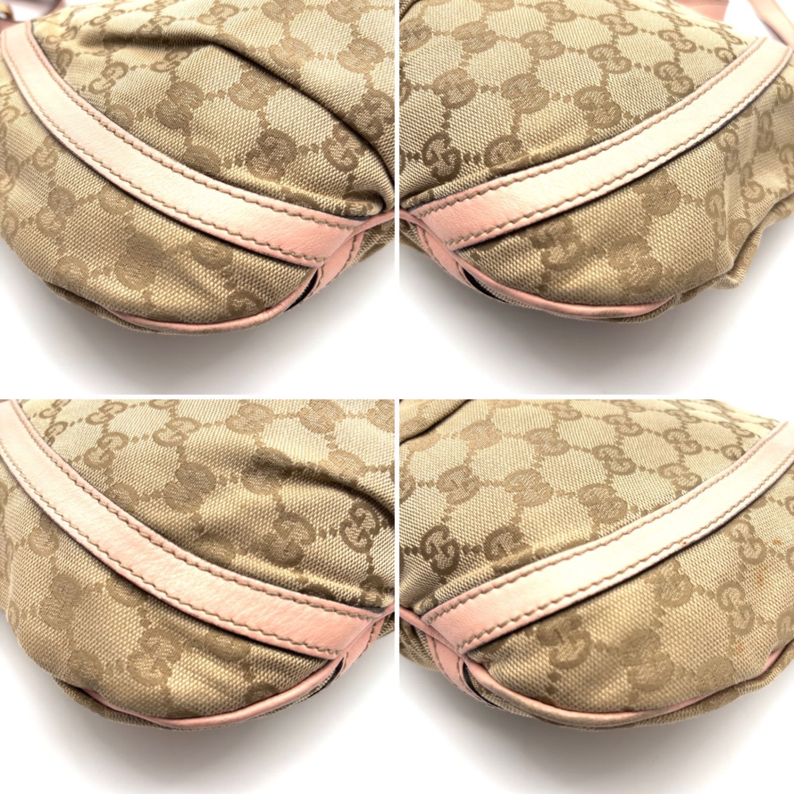 美品・希少色 GUCCI グッチ アビー ショルダーバッグ GGキャンバス