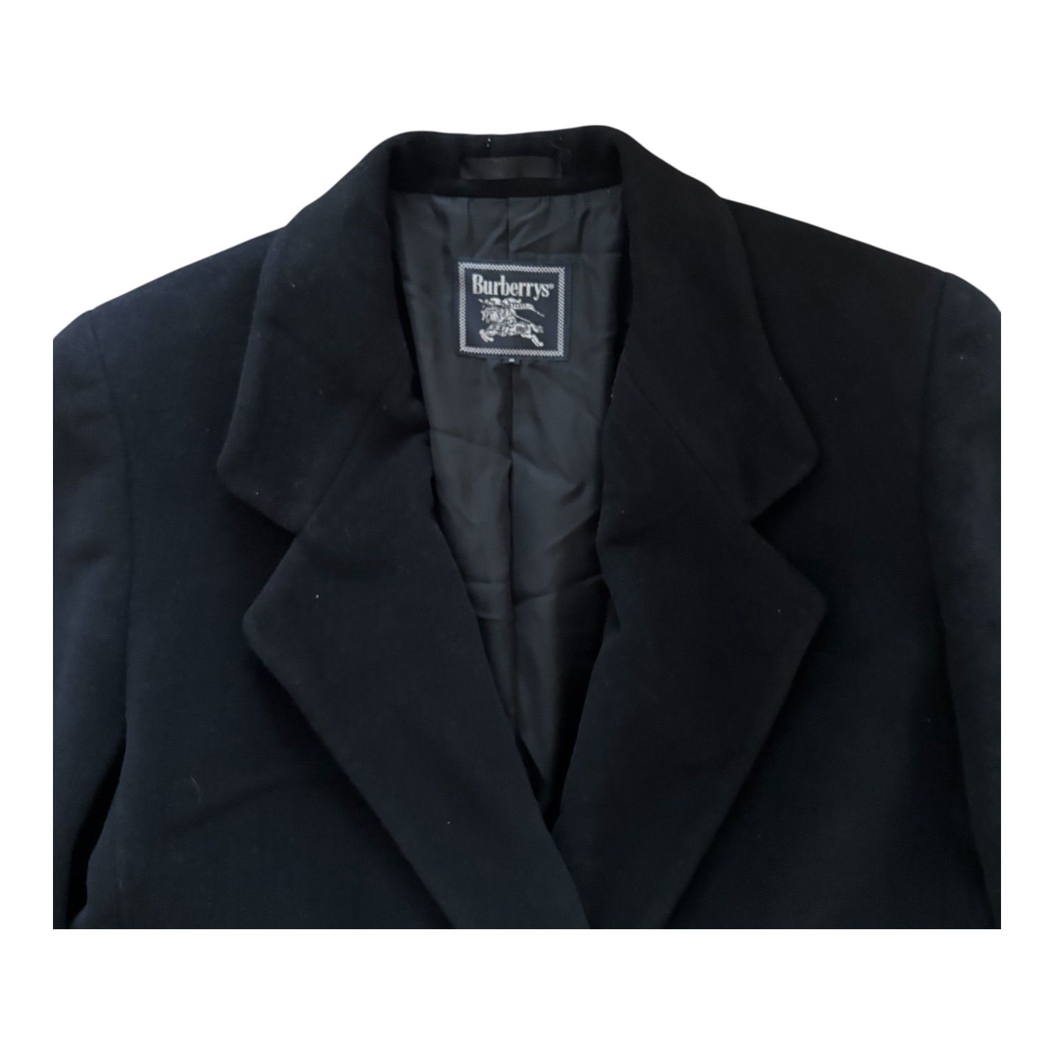 【Burberrys バーバリーズ】ウール素材 黒 コート【ヴィンテージ】 Burberrys バーバリーズ ダブルチェスターコート ブラック