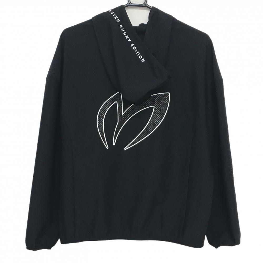 超美品】マスターバニー ジップパーカー 黒×白 ビッグロゴ サッカー